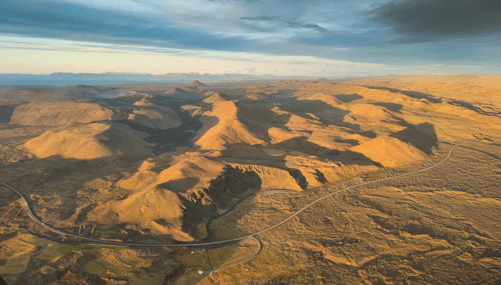 craters waterfalls and valleys helicopter tour
